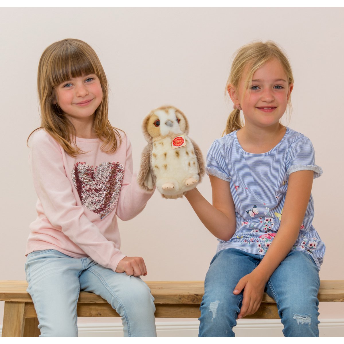 Eule beige 20 cm - Plüschtier - Stofftier