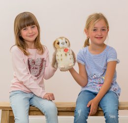 Ugle beige 20 cm - plyslegetøj - tøjdyr
