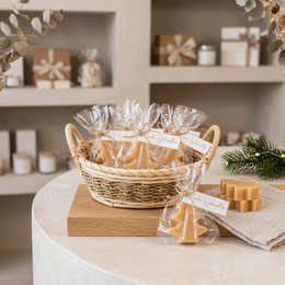 Christmas soap Christmas tree “Merry Christmas” – pine | Guest gift & employee gift