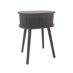 Side Table / Bedside Table - Black - MDF - 40x30x53cm