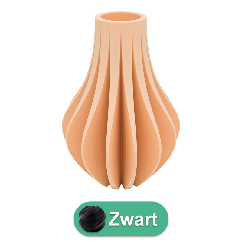 Wazon Aventa 3D - Wazon wydrukowany w 3D - Zrównoważony PLA - Nadaje się do sztucznych kwiatów