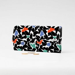 FOLDED BLACK Tyvek® Cardboard Wallet XL / Clutch Wallet