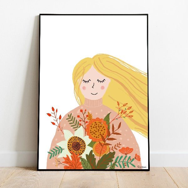 Lisa im Frühling – Poster für das Babyzimmer