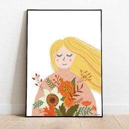 Lisa i foråret - babyværelse plakat