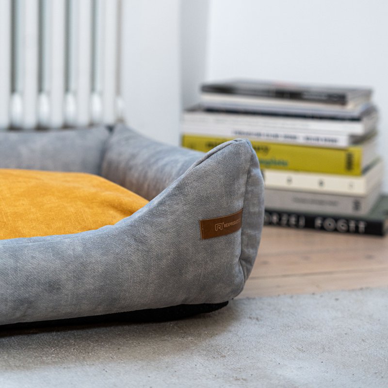 Cuccia per cani e gatti SoftColor - grigio chiaro/multicolore
