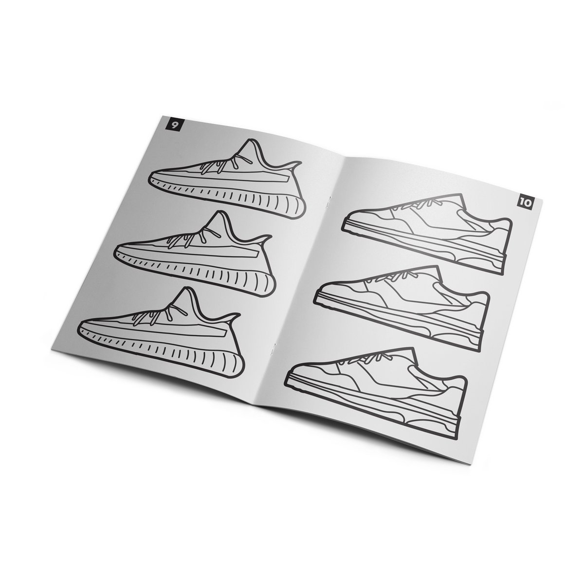 Libro de actividades de zapatillas