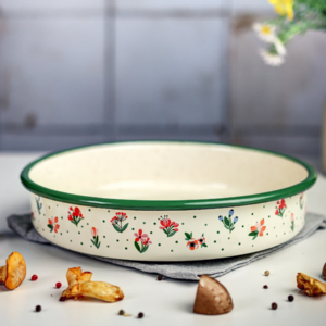 🥘 Fiorella Round Enamel Roasting Pan – 26 cm