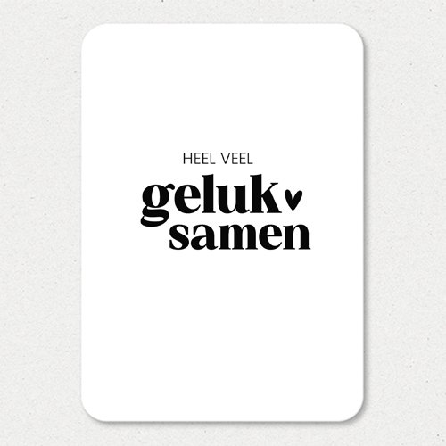 Kaart | Veel geluk samen