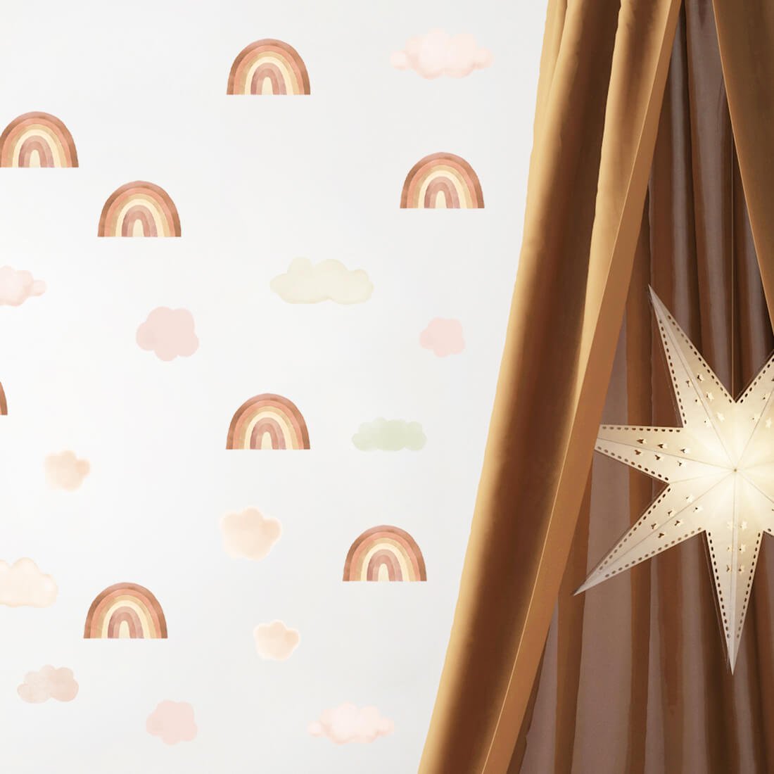 Wandaufkleber | Mini-Regenbogen Beige