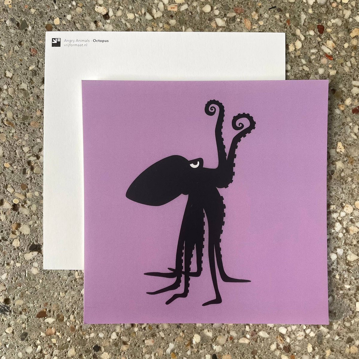 postcard - Octopus (Angry Animals)