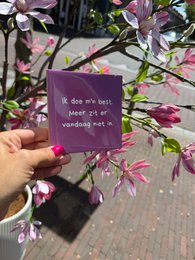 Tegeltje - Ik doe m'n best.