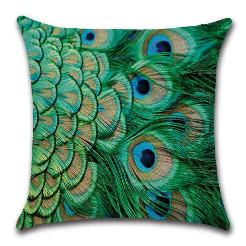 Kissenbezug Pfau - Hellgrün