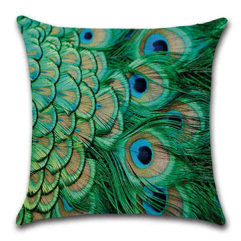 Kissenbezug Pfau - Hellgrün