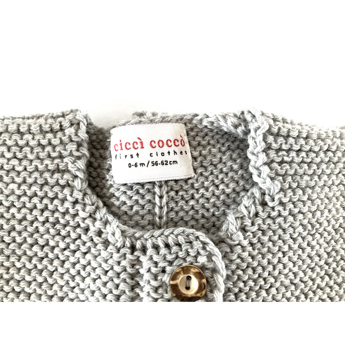 Cardigan for newborns and babies made from 100% finest merino wool - dolomite - the perfect gift for a birth