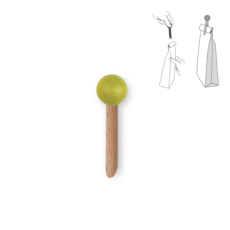Clip per borsa in legno - colore
