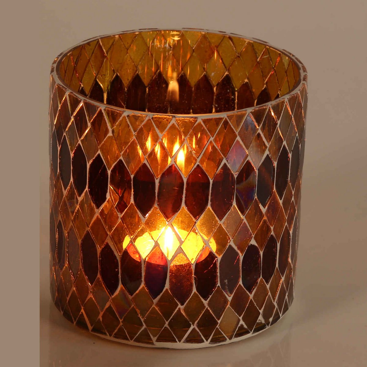 Moroccan mosaic lantern Rayan yellow