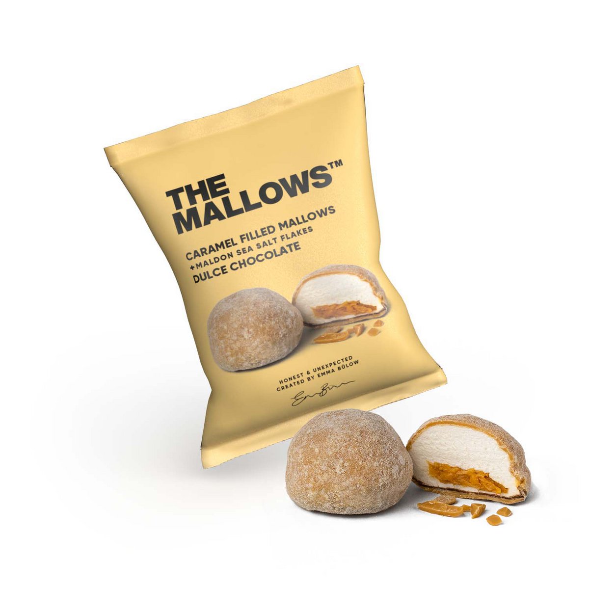 KARAMEL GEVULDE MALLOWS + DULCE CHOCOLADE 16G