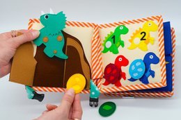 Dinosaur Friends – 6 Page Mini Quiet Book