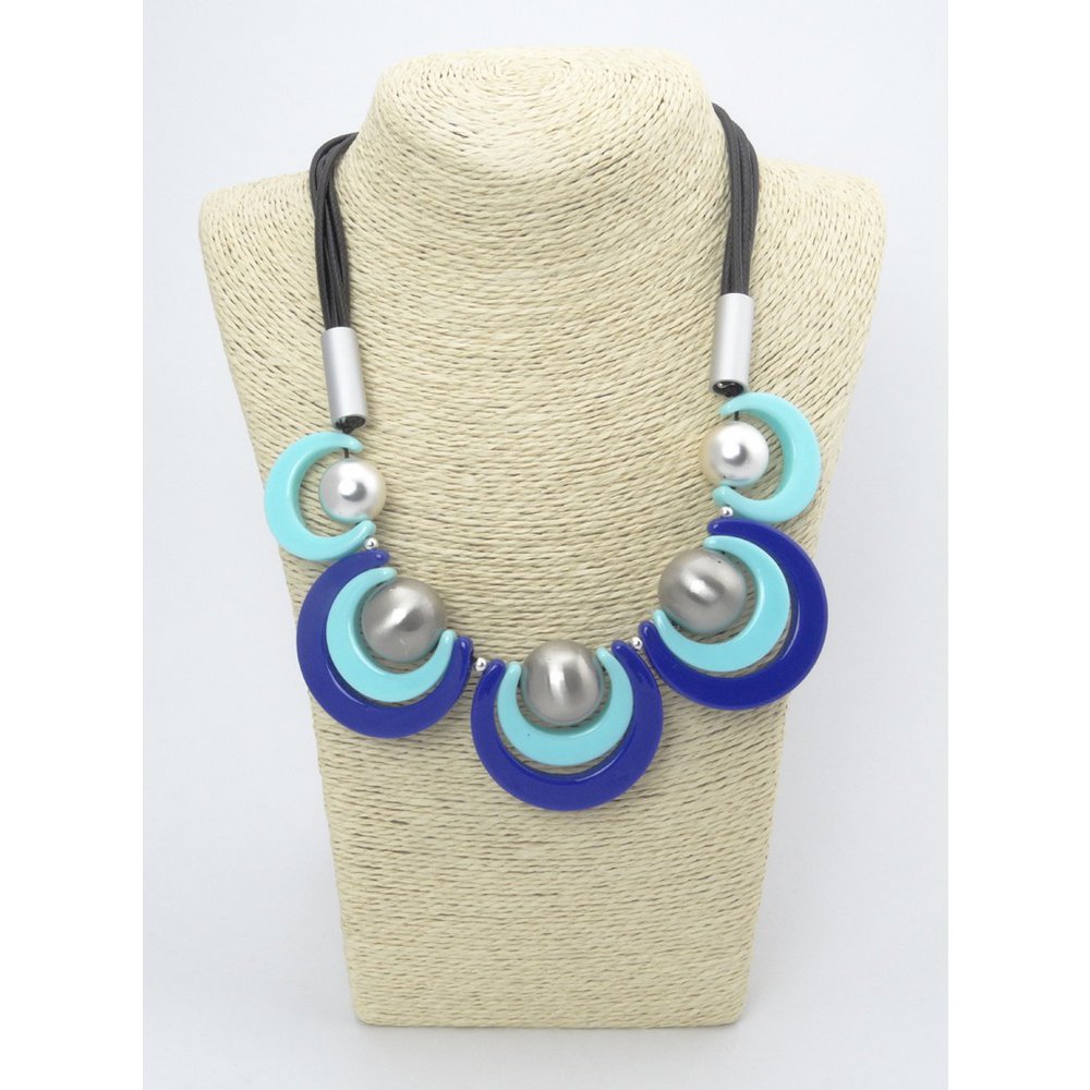 Collier de 4 cordons en noir