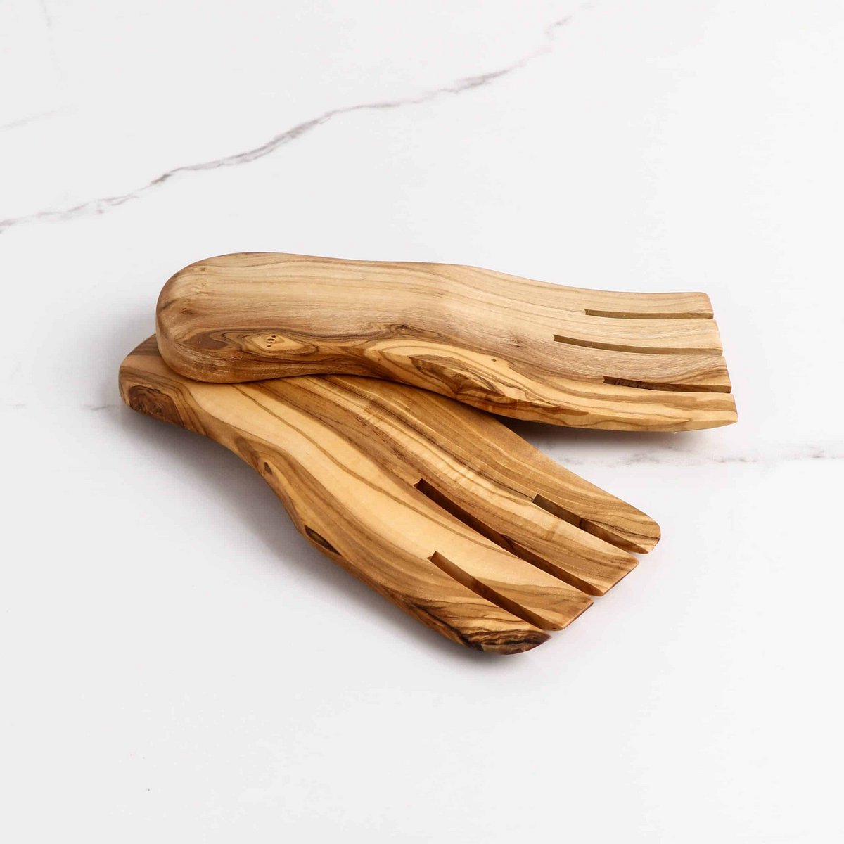 Olive Wood Salad Hands – Set of 2 – Handmade