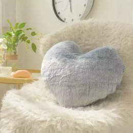 Hjertepude »Koset pude 45 x 45 cm» Blød hjertepude »Dekorative puder» Dekorative puder lavet af syntetisk pels