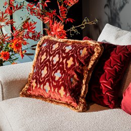 BIJOU | Cushion | 45x45 cm Merlot | Red | Hoii | With luxury inner cushion