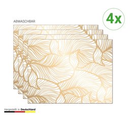 Złote Liście - Podkładki | Podkładki winylowe premium 40 x 30 cm - 4 sztuki