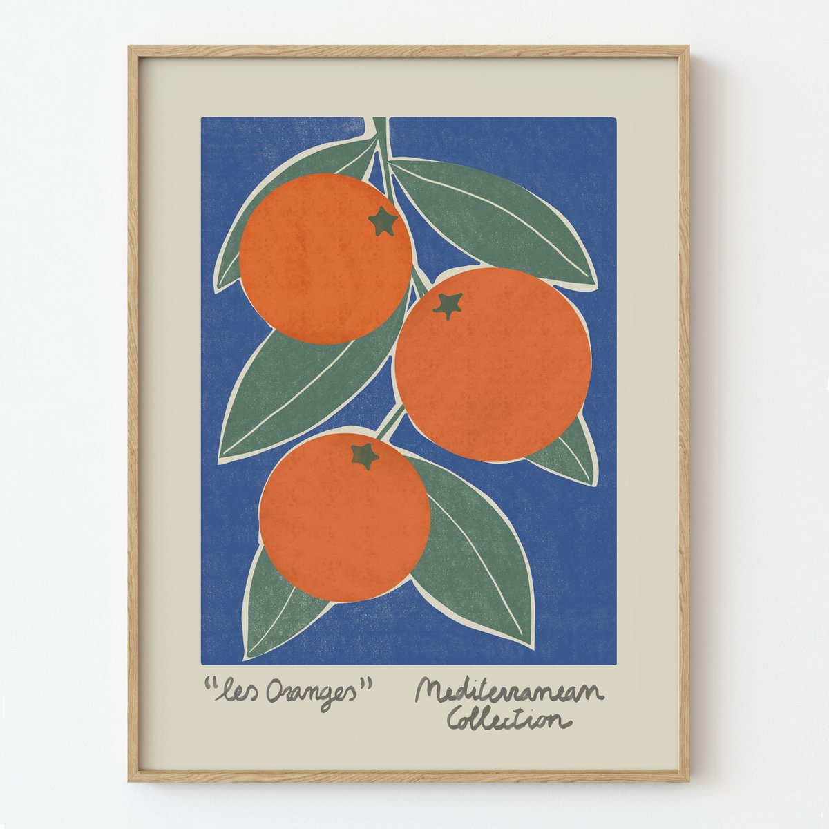 Mediterrane Kollektion – Orangen Kunstdruck