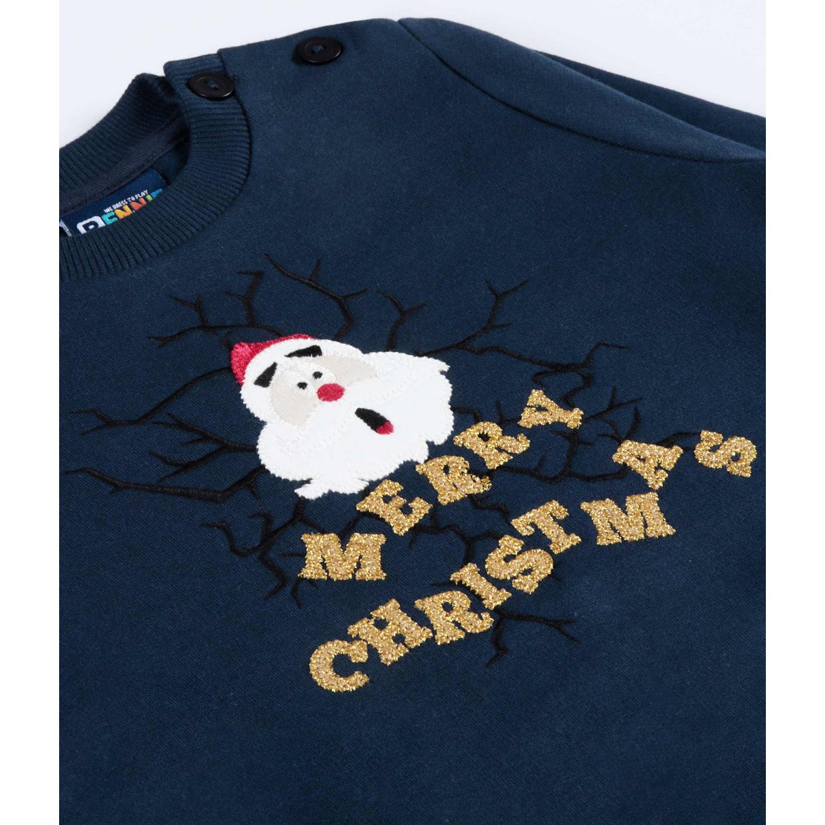 Baby Merry Christmas Embroidered Sweatshirt