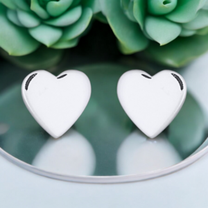 Mini 925 Sterling Silver Stud Earrings Hearts (OHR925-92)