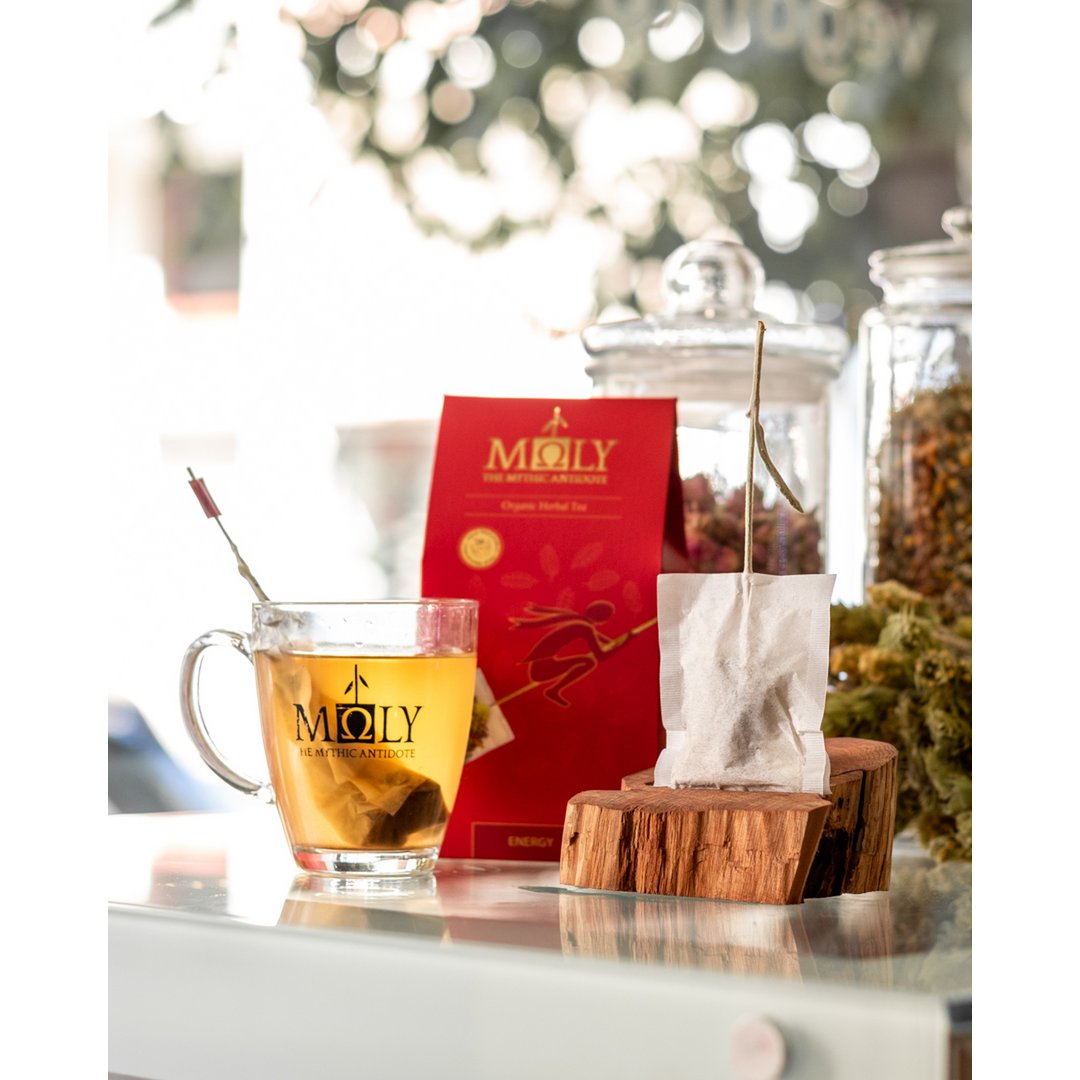 MΩLY "Energy" – Té de hierbas orgánico con tallo de hierbas naturales