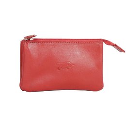 Leather Key Pouch In 11 Colors - With Zipper And Key Rings - Arrigo