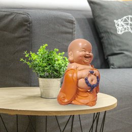Laughing Buddha Statuette – Good Luck Charm – Zen and Feng Shui Decoration – To Create a Relaxing and Spiritual Atmosphere – Gift Idea