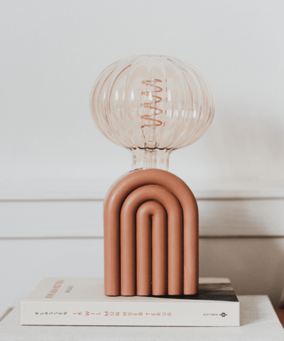 Rainbow Table Lamp Terracotta