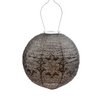 Lumiz Solar Lampion Marrakesh Round - Solar garden lighting - 30 cm - Taupe