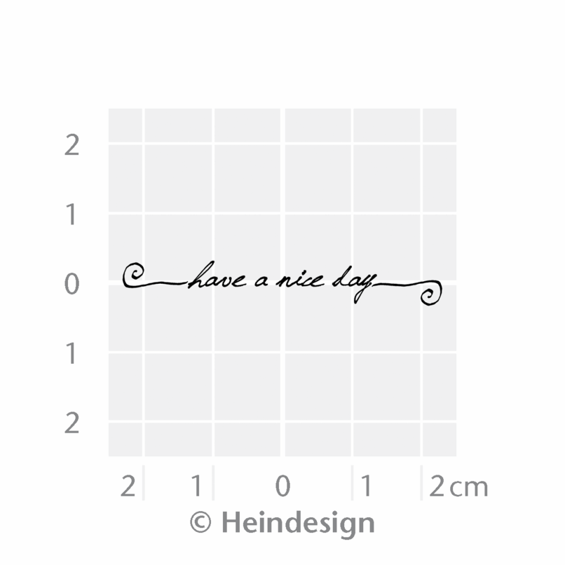 Kleine postzegel: Prettige dag verder