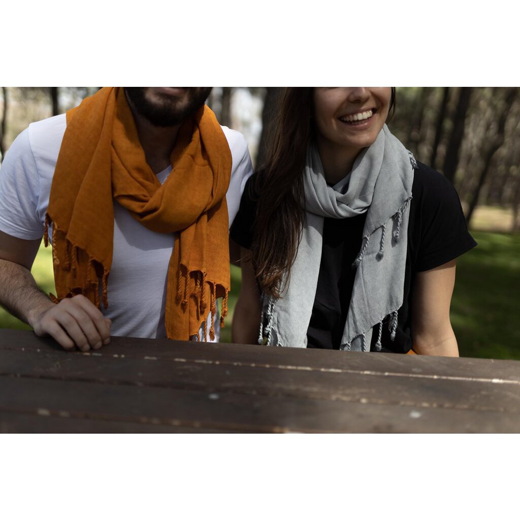 Stonewashed doek "Antalya"