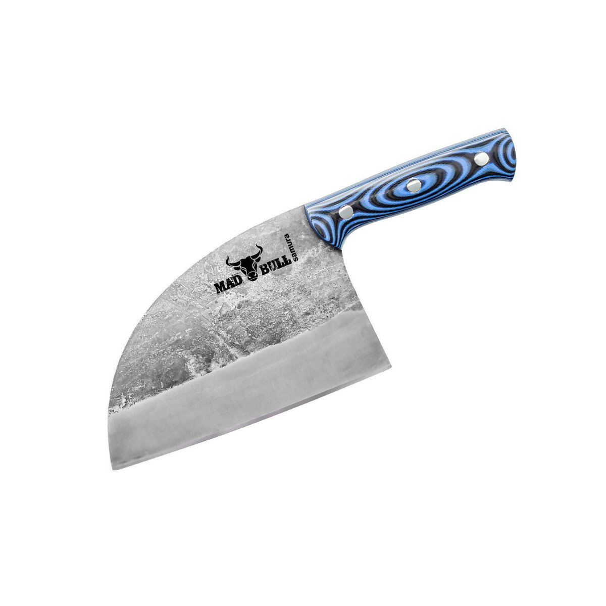 Samura Mad Bull Serbian Chef's Knife 180 mm, Black & Blue Handle