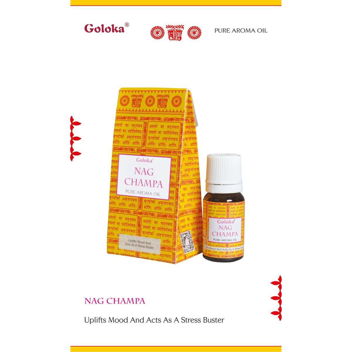 Aceite de fragancia Goloka Goloka Nag Champa 10ml