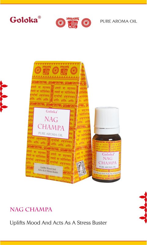 Aceite de fragancia Goloka Goloka Nag Champa 10ml
