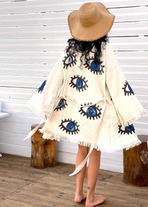 Kurzer Kaftan Matia aus Bio-Baumwolle