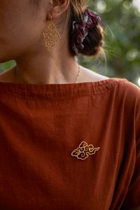 Broche | Trin Ser handgemaakt goudmessing