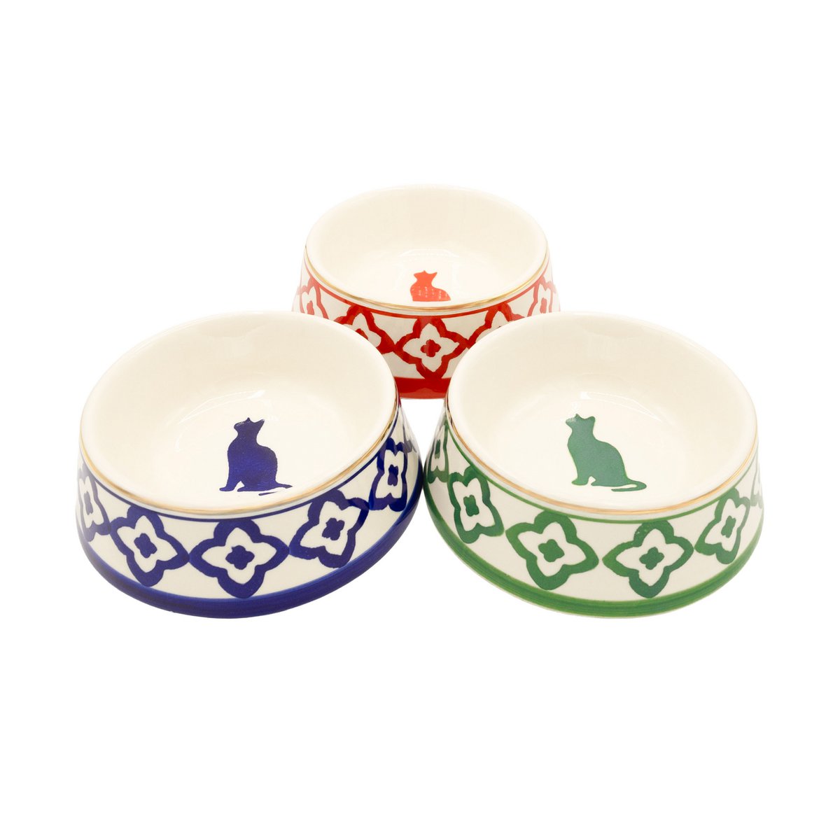Cat bowl, cat bowl in three colors