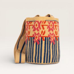 Geometrisk crossbody taske L | Ristet brød
