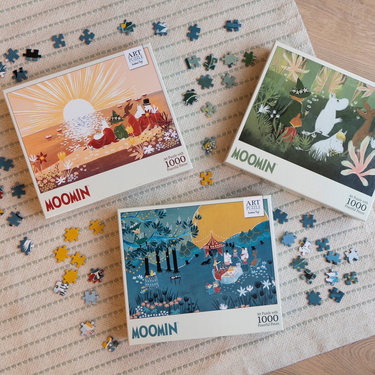 Mumin - Kunstpuslespil - 1000 stk - Grøn