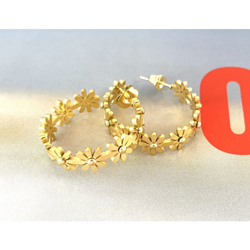 Boucles d'oreilles fleurs