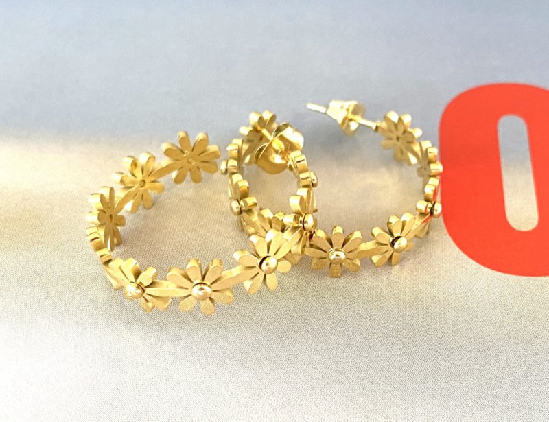 Boucles d'oreilles fleurs