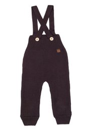 ENZO children's dungarees - 100% merino wool - brown