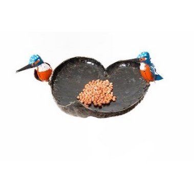 METALEN 2 CL KINGFISHERS HART BOWL PET FEEDER