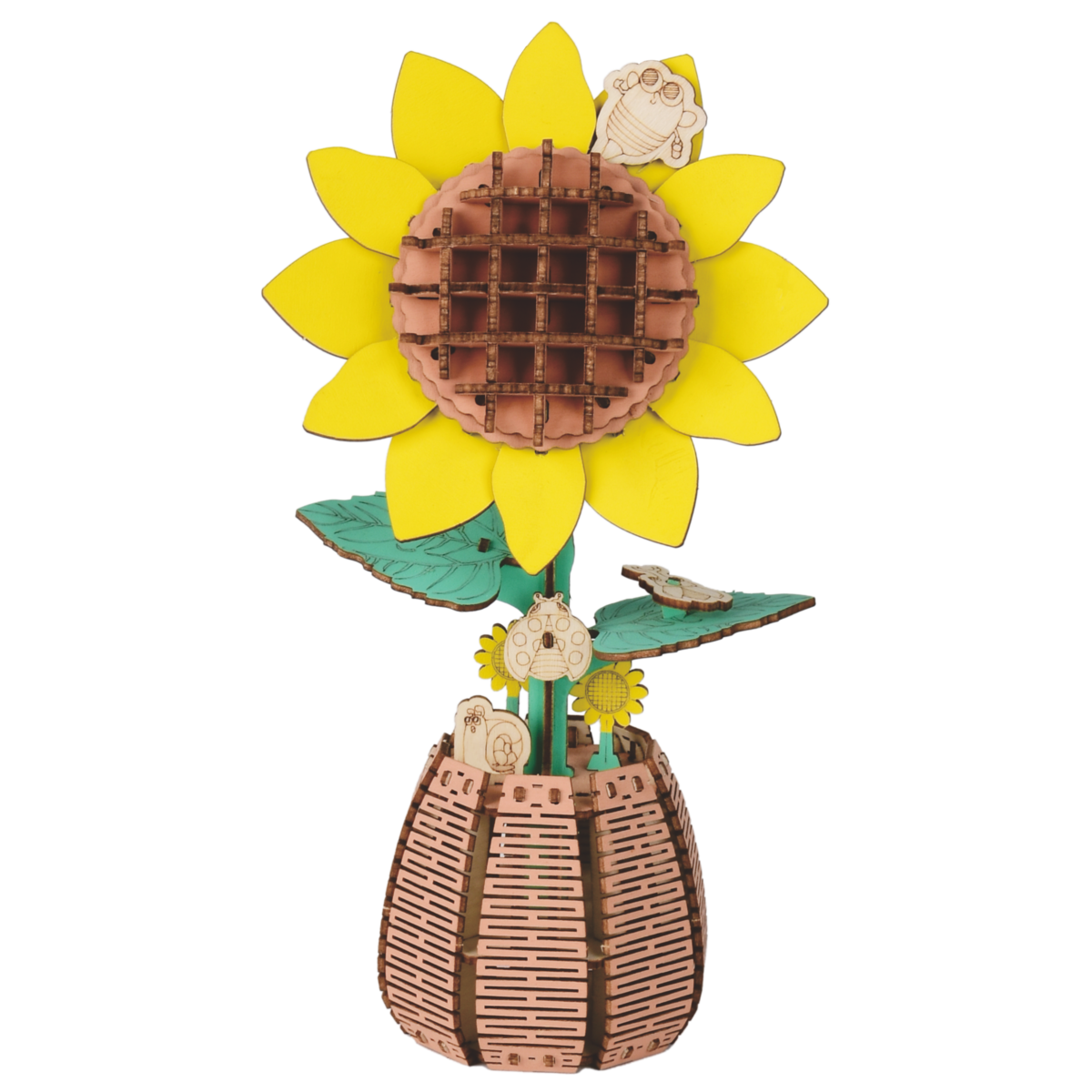 Construction kit DIY Flower Sunflower made of wood